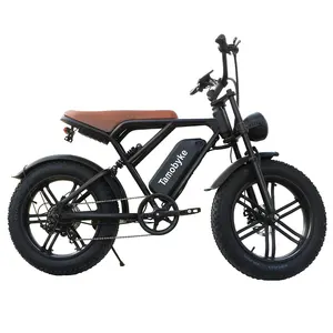 Bicicleta eléctrica híbrida de 20 pulgadas para exteriores, neumáticos anchos, de montaña, China, de alta calidad