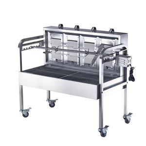 Parrilla de Lujo Grande para Barbacoa con Asador Giratorio de Acero Inoxidable a Gas y Carbón 60KG para Exteriores al por Mayor - Product Image 6