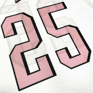 Tontons personnalisé Polyester col en V T-Shirt Hip Hop mode hommes surdimensionné recadrée personnalisé Boxy Fit maille Football Jersey grande taille - Product Image 5