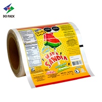 Logo personnalisé en plastique BOPP laminé rouleau de film pour barre de protéine de chocolat glace Popsicle sucette emballage