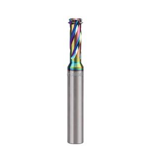 Fresa de rosca multifunción con orificio inferior libre de acero de tungsteno, cortador M1.6 M2 M2.5 <span class=keywords><strong>M3</strong></span> M4 M5 M6 M8, extremo de rosca colorido mil - Product Image 1