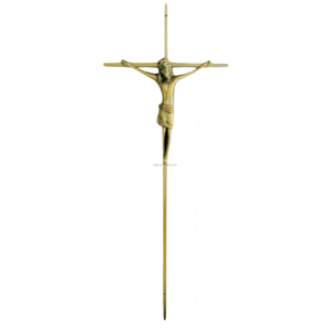 Prezzi di Fabbrica Forniture Funerarie Accessori Ferramenta per Cofani Stile Europeo Croce in Plastica per Cassa da Morto JingYue Tong PJ-04 14cm - Product Image 2