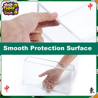 Boîte de rangement multifonctionnelle en acrylique transparent, étui organisateur très vendu pour les jetons de Mahjong américain