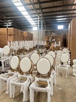Chaises d'hôtel en gros à prix réduit, chaises de banquet en métal pour fêtes et mariages, avec nœuds décoratifs