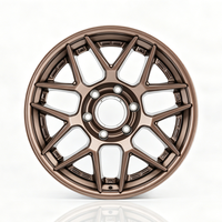 Nuevas Llantas de Aluminio Forjado de 18 Pulgadas, 8.5J, 6*139.7, ET 0mm, Diseño Cóncavo Multirradio, Acabado Bronce Mate, para SUVs