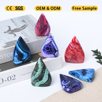 Vente en gros de pierres d'agate druzy colorées en forme de goutte, cristal naturel de guérison, forme libre pour la décoration