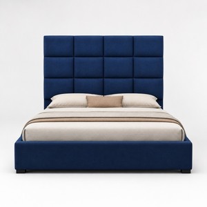 <span class=keywords><strong>Letto</strong></span> contenitore imbottito blu con sollevamento idraulico, <span class=keywords><strong>testiera</strong></span> trapuntata a griglia, struttura <span class=keywords><strong>letto</strong></span> matrimoniale/king size, OEM ODM, letti all'ingrosso B2B - Product Image 5