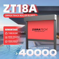 Persianas Eléctricas Automáticas Inteligentes con Control Remoto, Persianas Opacas ASTM G21 para Villa, Patio, Balcón y Hogar