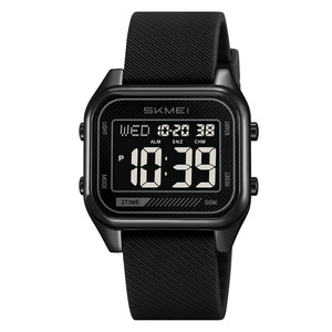 Skmei Digital Watch Men Black Silicone Strap Waterproof Luminous Sports Watch With Alarm Date Stopwatch Feature - Product Image 5