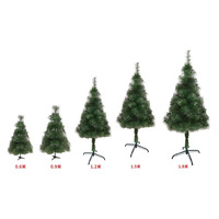 Arbre de Noël en PVC artificiel vert 60 90 120 180 210cm avec support en métal décoration de Noël de vacances d'intérieur et d'extérieur