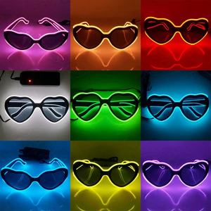 Colorful LED Wireless EL <strong>Glasses</strong> with Dark Lens for Festive Decorations-Halloween Graduation School <strong>Parties</strong> Accessory - Product Image 3