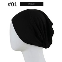 Hijab intérieur de bonne qualité en jersey de coton, sous-foulard, bande large de 23*25,5 cm, hijab musulman, bonnet tubulaire, sous-foulard antidérapant