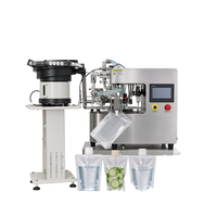 Machine de remplissage et de bouchage automatique de sachets à bec verseur, remplisseuse Doypack à servomoteur, ligne d'emballage de boissons et d'aliments de haute précision