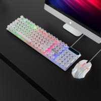 Souris filaire USB optique pour ordinateur avec rétroéclairage LED, 1200 DPI, 4 niveaux réglables, ergonomique avec molette de défilement 4 directions, pour ordinateur de bureau