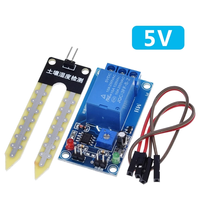 Module de commande de relais de capteur d'humidité du sol 5V/12V au-dessous de l'interrupteur de démarrage d'humidité arrosage automatique