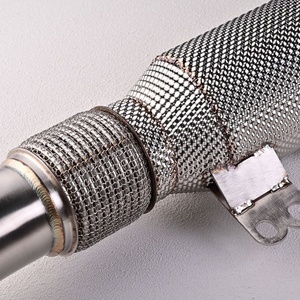 Exhaust Downpipe Stainless Steel 304 Heat Shield for bmw B58 F22 F23 F30 F32 F33 F36 G11 G20 G30 M140i M240i M340i M440i 340i - Product Image 3