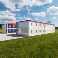 Immeuble de bureaux préfabriqué de luxe à deux étages conception de la manufacture de maisons en conteneur plat en acier appartement préfabriqué