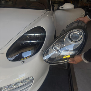 Fari Anteriori JSL 2009-2012 per Porsche Boxster <span class=keywords><strong>Cayman</strong></span>, Aggiornamento Stile PDLS 2025 con Luci LED - Product Image 2