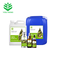 Huile de graines de jojoba 100% pure naturelle biologique pressée à froid, un huile végétale biologique naturelle pour les soins capillaires