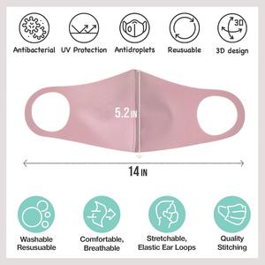 Nouvelle annonce Taille unique Jours de voyage Anti-poussière Anti-UV Respirant Durable Unisexe 3D Ice Silk Face Mask - Product Image 4