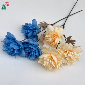 Fleurs de pivoine en soie, fleurs artificielles faites à la main pour la décoration de mariage, style moderne - Product Image 3