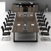 Ensemble de table de conférence pour hôtel de luxe, mobilier de bureau moderne avec chaises, table de conférence