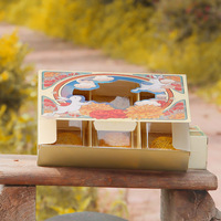 Boîte fenêtre de conception de festival de la lune personnalisée pour la pâtisserie, gâteau, biscuit, emballage en papier de qualité supérieure