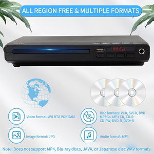 HD <b>DVD</b> <b>Player</b> <b>Portable</b> Disc <b>Player</b> USB AV Output with Remote for TV Home Theater - Product Image 6