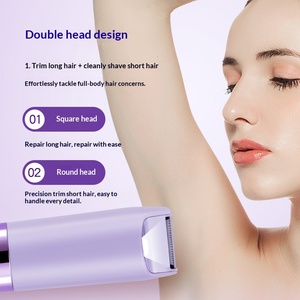 Afeitadora Eléctrica para Mujer, Axilas, Partes Íntimas, Piernas, Tijeras para el Vello, Depiladora Dos en Uno, Nueva Depiladora USB Transfronteriza - Product Image 1