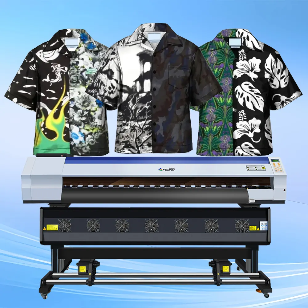 1.3m/1.6m/1.8m/1.9m Large format Dye T shirt textile sublimation printer digital printing machine price print