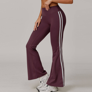 Leggings de Yoga Reversibles de Cintura Alta, Talla Grande, para Fitness, Baile, Deportes, Casuales, Hechos de Spandex, Color Sólido - Product Image 5