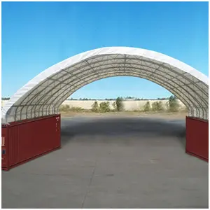 Container Canopy PVC Fabric Steel Frame Shipping Container Shelter Tent Roof Ready to Ship 40ft Cover Waterproof Fire Metal Hot