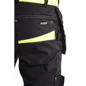 BLAKLADER - 149413309933C58 Pantalones cortos de servicio con bolsillos para uñas Negro/Amarillo-EAN 7330509688984 PANTALONES DE TRABAJO PANTALONES CORTOS DE TRABAJO - Product Image 5