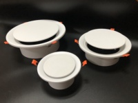 Diffuseur d'air de plafond en plastique de qualité supérieure, grande grille d'aération industrielle réglable pour conduits de climatisation d'entrepôt, certifié CE