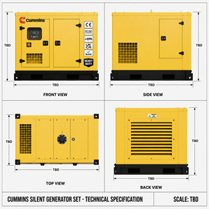 เครื่องกำเนิดไฟฟ้าดีเซล 25KW 32KVA 32kw 200kw 10kva 15kva 20kva 100kva 1000kva แบบเงียบ - Product Image 1