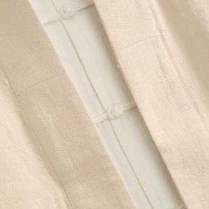 ชุดสูทผ้าลินินคอตตอนจีนสำหรับผู้ชายเสื้อผ้า Hanfu <span class=keywords><strong>ชุดประจำชาติจีน</strong></span>แบบดั้งเดิมมีร่องลึกสำหรับฤดูใบไม้ผลิ - Product Image 4