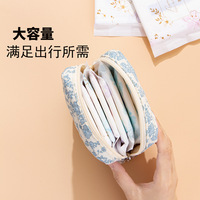 Mini porte-monnaie matelassé mignon, étui pour écouteurs, porte-cartes, pochette courte portable, petit sac à main, doublure en coton