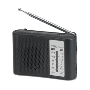 Radio portable AM FM 2 bandes légère, blanche, avec haut-parleur intégré, réglage clair de la fréquence, pour la maison, l'extérieur, radio de poche - Product Image 2