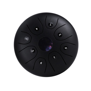 Mini tambour à langue en acier de 5.5 pouces 8 notes C-Key Handpan <span class=keywords><strong>Drum</strong></span> Instrument de percussion à tambour de poche en acier avec sac de transport de maillets - Product Image 4