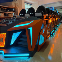VR Warship 2026 Nouveau divertissement AR/VR Simulateur de montagnes russes 5D pour 9 personnes Machine de jeu d'arcade 3D Simulateur de vol 7D