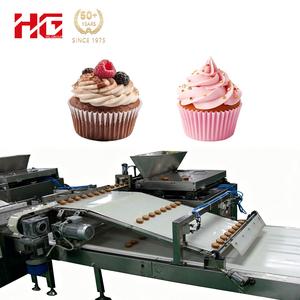 Ligne <span class=keywords><strong>de</strong></span> production <span class=keywords><strong>de</strong></span> madeleines/muffins/tartelettes/cupcakes entièrement automatique, machine à faire des gâteaux avec mélangeur, <span class=keywords><strong>four</strong></span> à pâtisserie, capacité <span class=keywords><strong>de</strong></span> 500 kg/h - Product Image 1