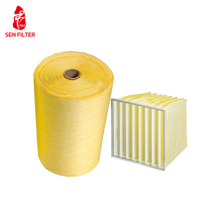 Fibra sintetica filtro aria Media Roll Pocket costruzione per industrie edili forniti Media filtro aria fornitori - Product Image 2