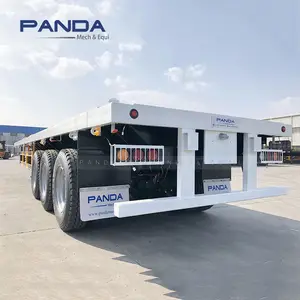 2023 Baru 30 Ton 13600Mm 14M 12 Ban Flat Bed Container Flatbed Semi Trailer