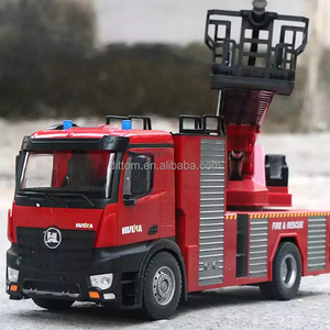 <span class=keywords><strong>Huina</strong></span> <span class=keywords><strong>1561</strong></span> 1/14 RC Jet d'eau échelle camion de pompiers 2.4G 22CH échelle de pulvérisation rotatif combat camion d'ingénierie - Product Image 3
