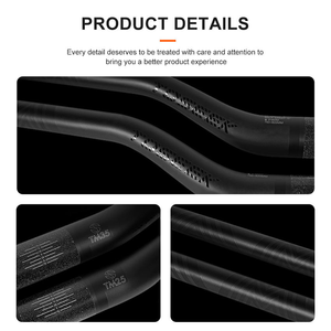 Guidon de VTT TOSEEK en fibre de carbone haute résistance et léger, pour vélo AM, hauteur 25/35 mm, sécurité pour cyclocross, tige de vélo BMX/MTB - Product Image 5
