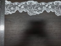 Dentelle blanche brodée motif pivoine en spirale pour la décoration de robes, accessoires de couture, vente en gros pour garçons