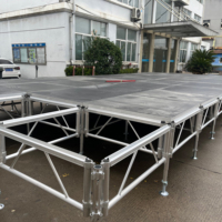 Qualité supérieure 	 Plateforme de scène pour chœur, installation rapide, plateforme de scène en aluminium robuste pour concerts