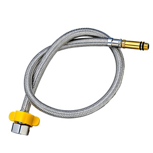 Niu Xiang Stainless Steel Shower Hose 1/2 In Flexible High Pressure Plumbing Hose With Yellow Connector For Bathroom Use - Product Image 1