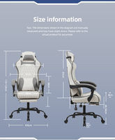 Chaise inclinable pivotante ergonomique en cuir, hauteur réglable, design européen, garantie 2 ans, utilisation professionnelle et domestique, chaise de jeu en acier
