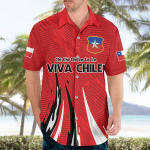 <span class=keywords><strong>Camiseta</strong></span> Hawaiana de Fútbol Estilo Estrella de <span class=keywords><strong>Chile</strong></span> Personalizada 2026, <span class=keywords><strong>Camiseta</strong></span> de Manga Corta Personalizada para el Día de la Independencia de <span class=keywords><strong>Chile</strong></span> - Product Image 3